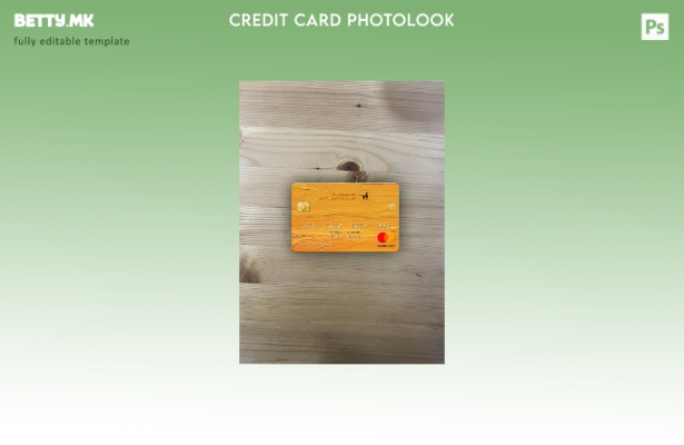 модерен стил Сенегал Банка Атлантик банка мастер карта photolook преден шаблон